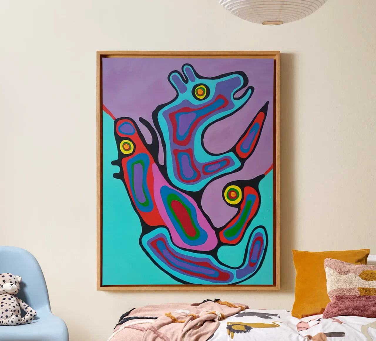 Abstracte beren canvas met Baklijst van ARTMAIACREATION