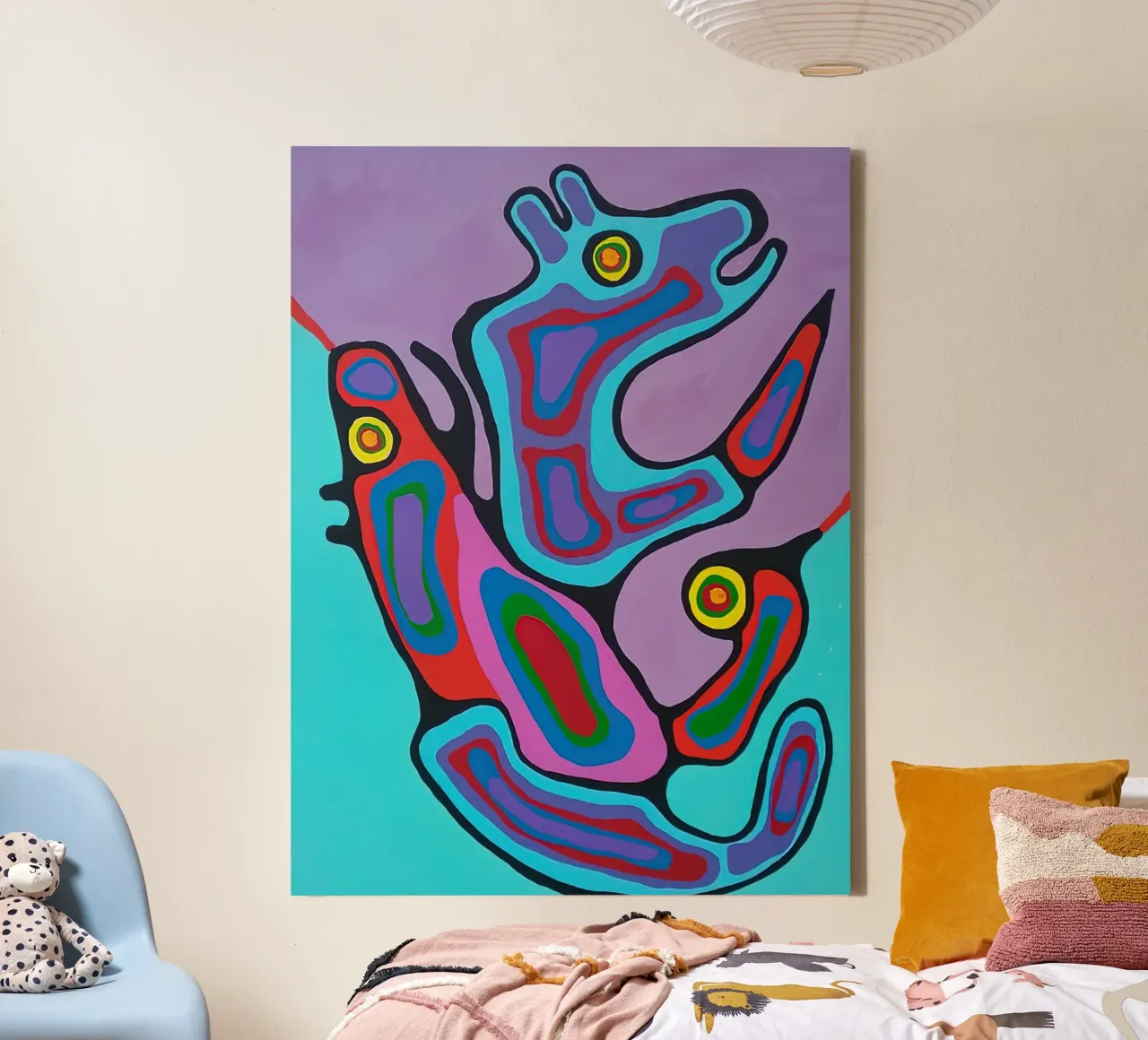 Abstracte beren canvas met Baklijst van ARTMAIACREATION