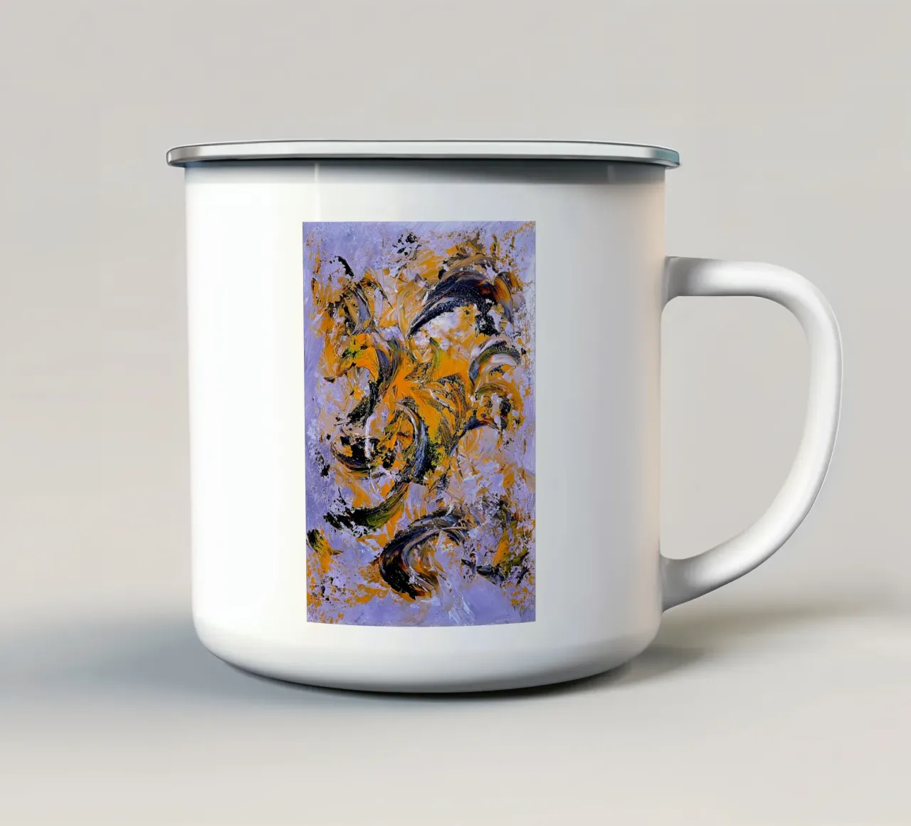 IDEAL GIFT 54 invers tazza in smalto da Thierry Vobmann Abstract painting