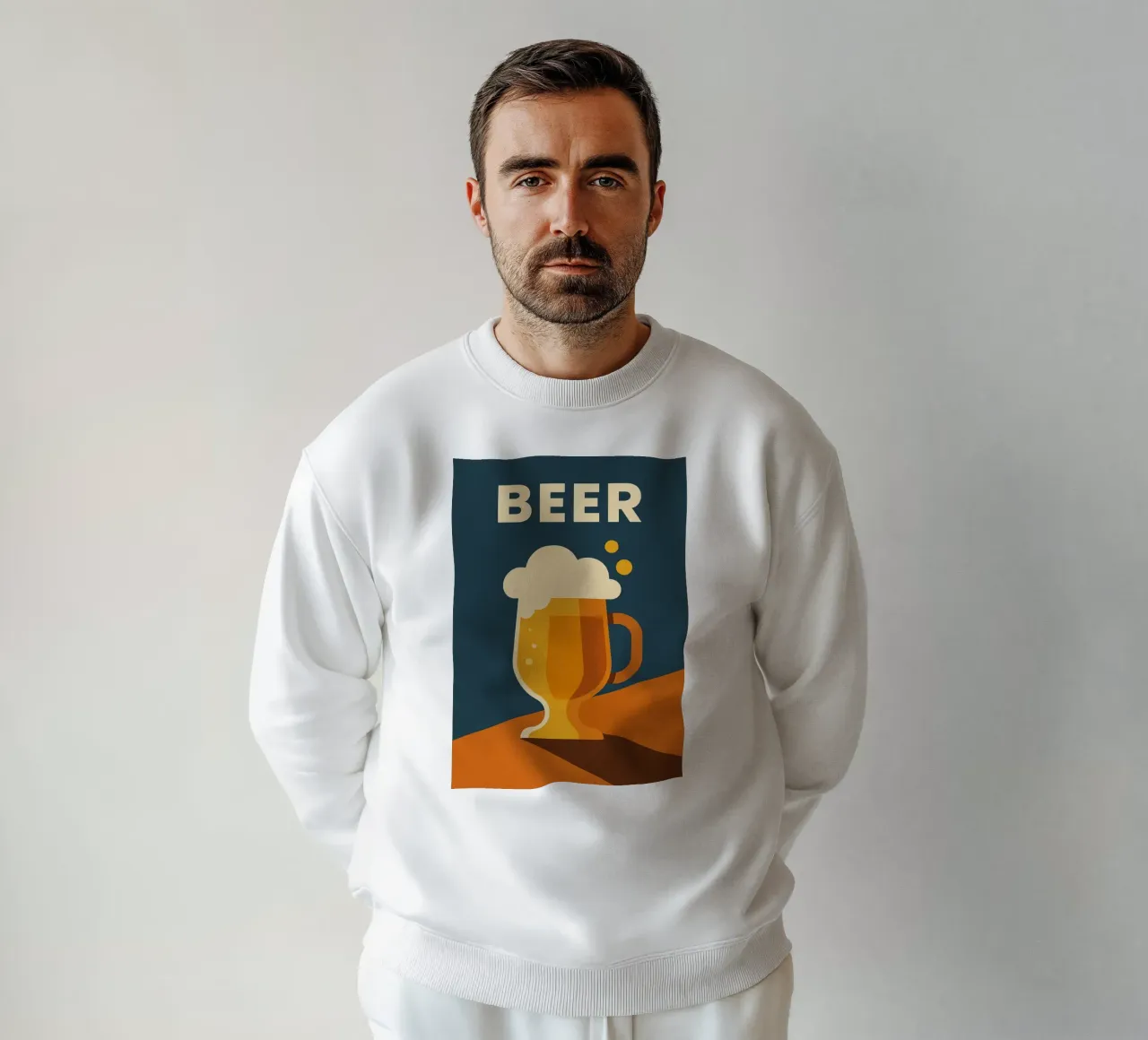 Beer – L'affiche pop qui donne soif felpa da Boissons - Affiches & posters - Retro