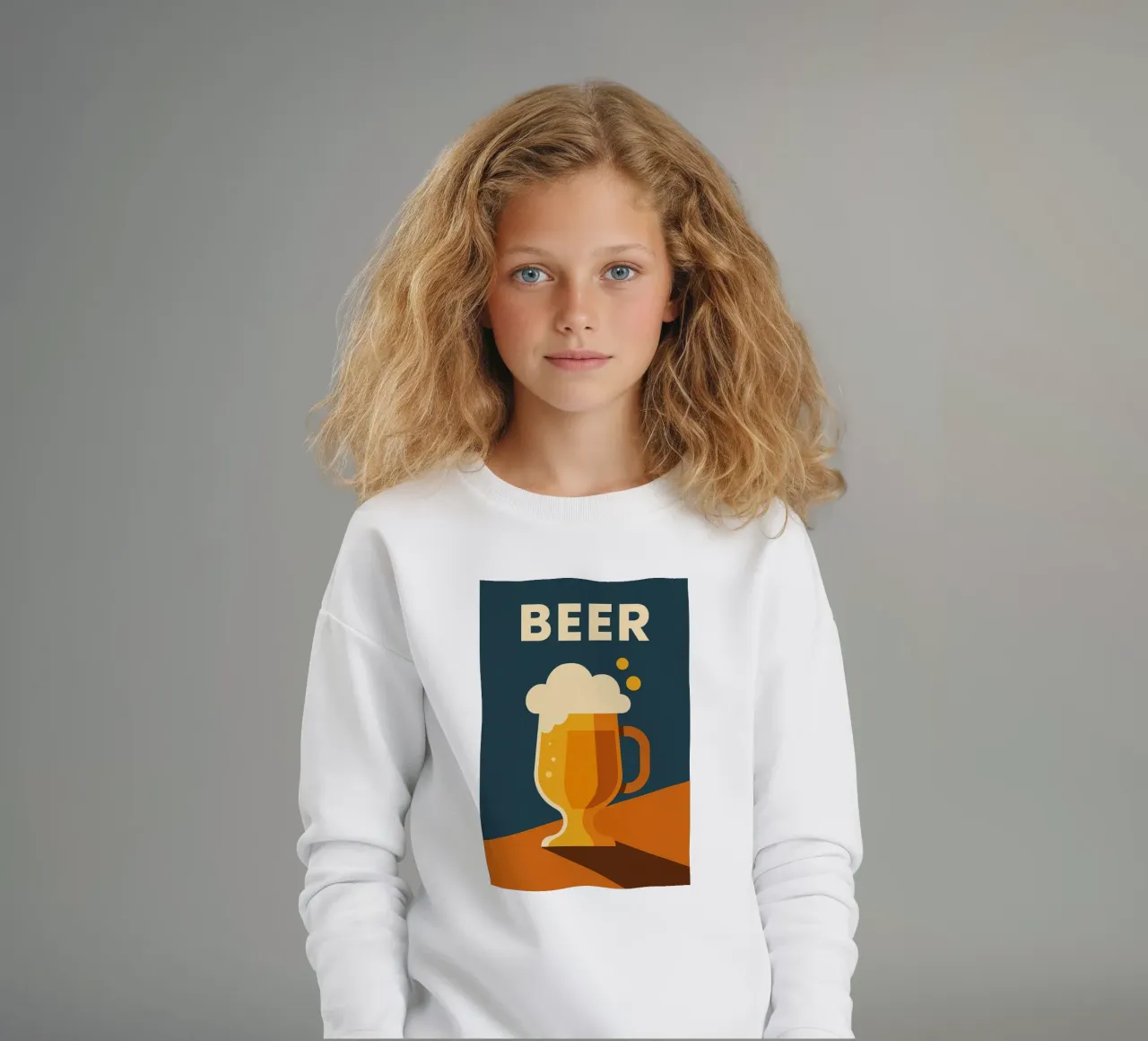 Beer – L'affiche pop qui donne soif felpa bambino da Boissons - Affiches & posters - Retro