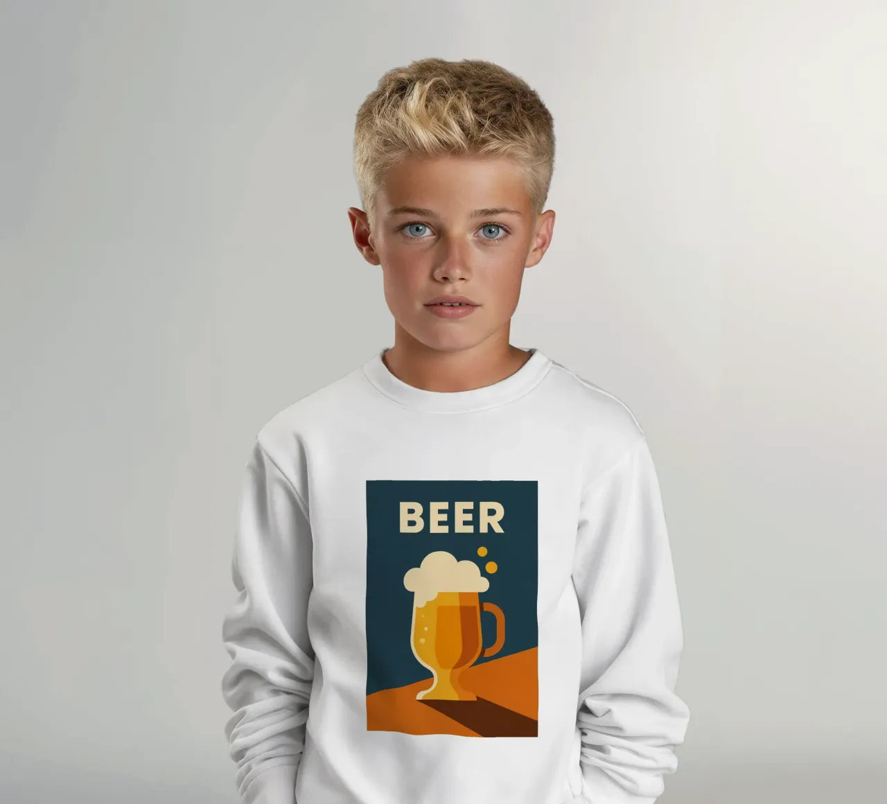 Beer – L'affiche pop qui donne soif felpa bambino da Boissons - Affiches & posters - Retro