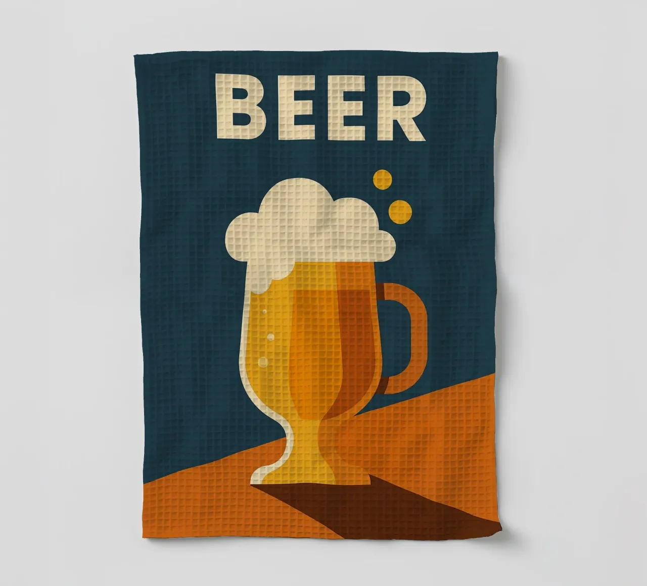Bière - L'affiche pop qui donne soif torchon de Boissons - Affiches & posters - Retro