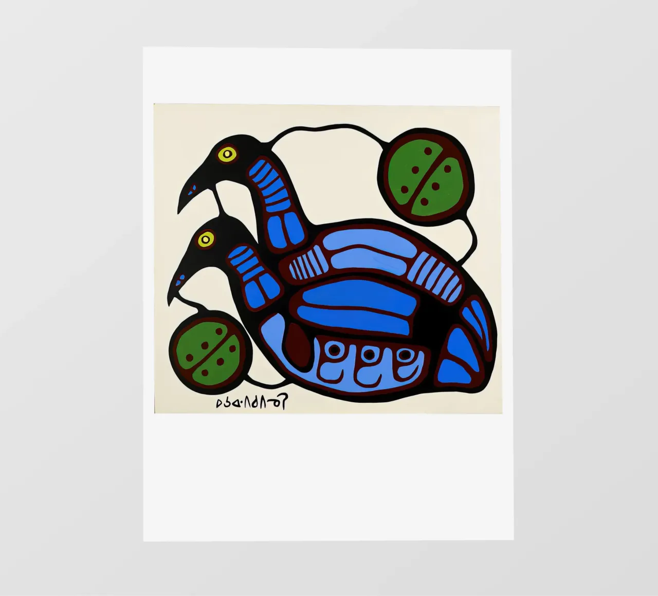 Blauwe eenden fotobehang van ARTMAIACREATION