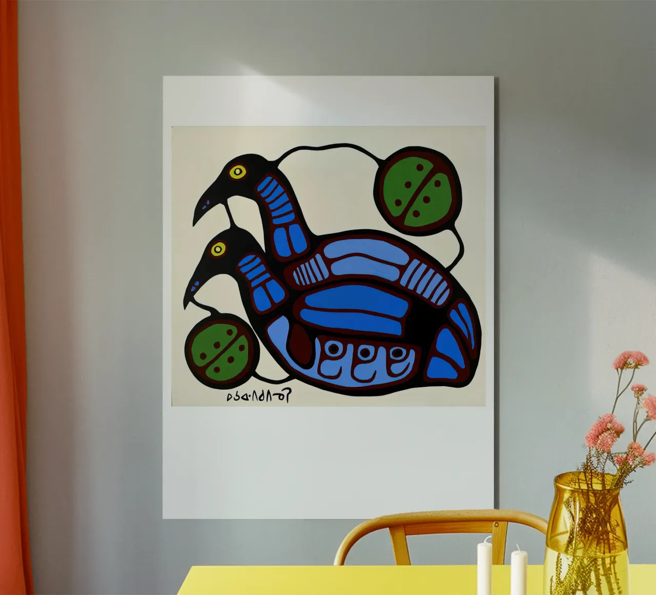 Blue loons forex plate by ARTMAIACREATION