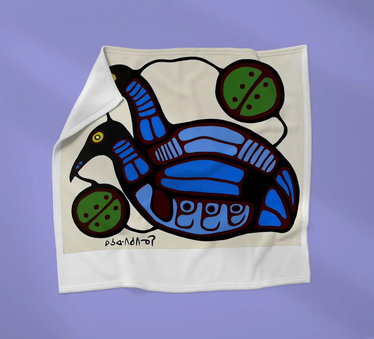 Blauwe eenden fleecedeken van ARTMAIACREATION