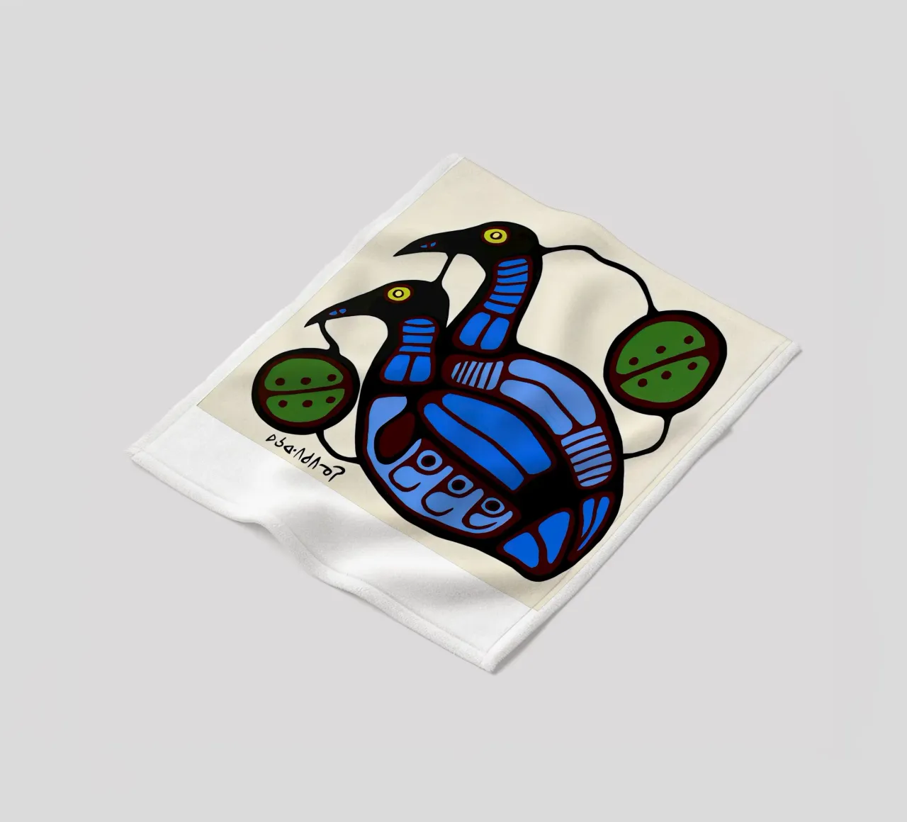 Blauwe eenden fleecedeken van ARTMAIACREATION