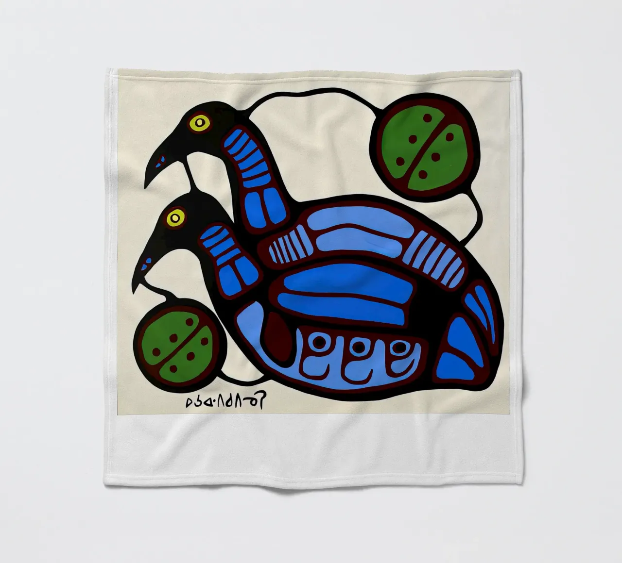 Blauwe eenden fleecedeken van ARTMAIACREATION