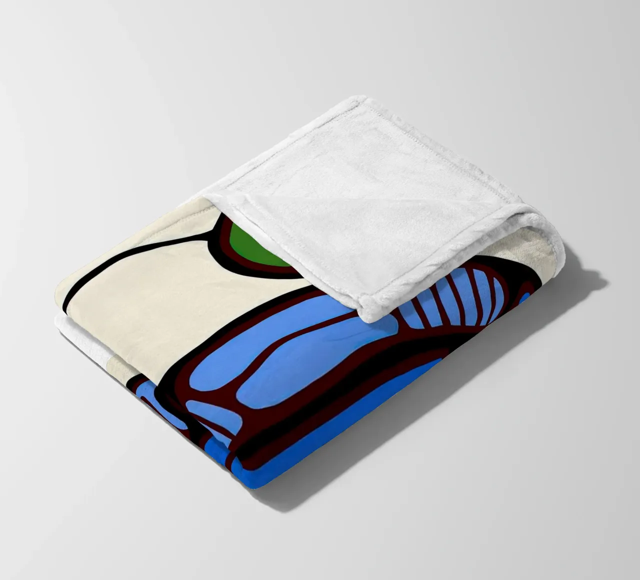 Blauwe eenden fleecedeken van ARTMAIACREATION