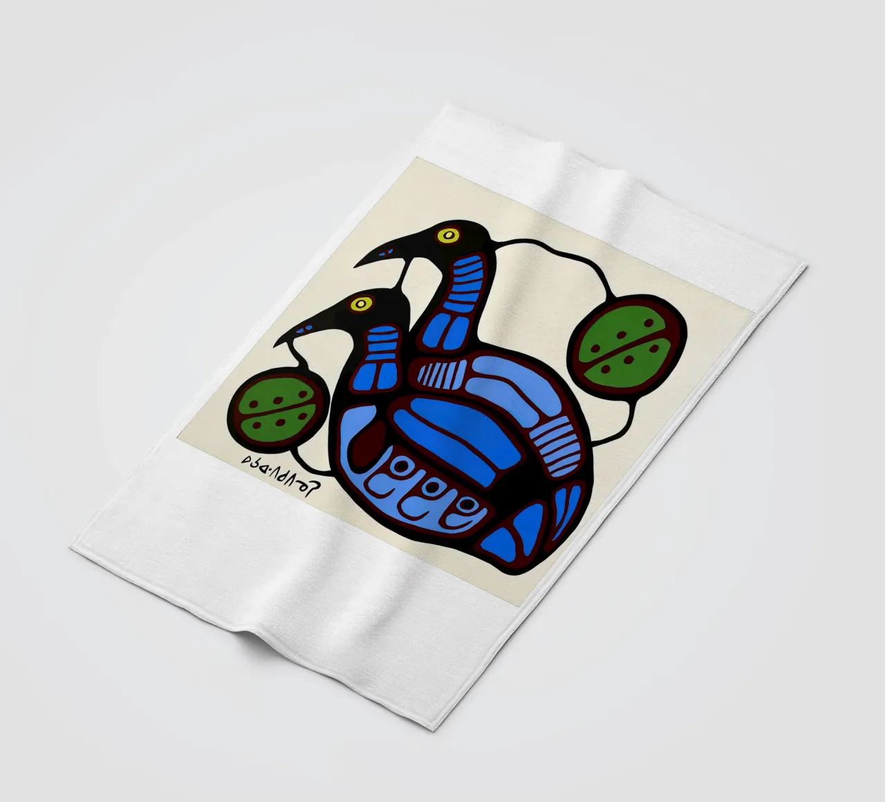 Blauwe eenden fleecedeken van ARTMAIACREATION