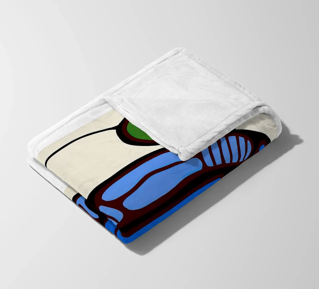 Blauwe eenden fleecedeken van ARTMAIACREATION