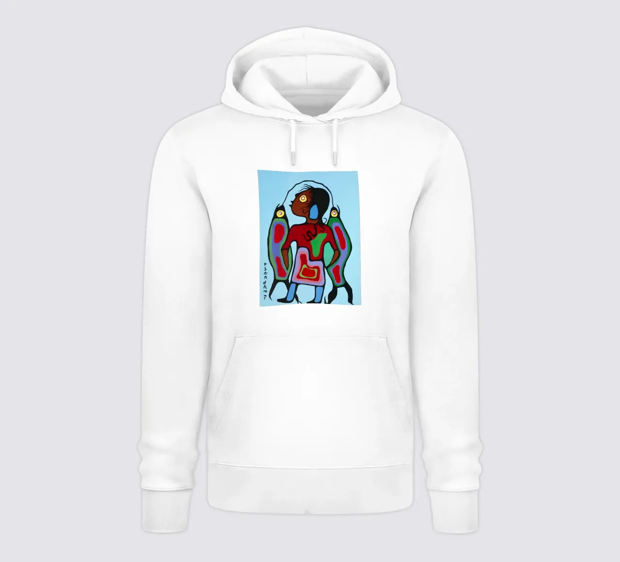 Ragazzo con pesce felpa con cappuccio da ARTMAIACREATION