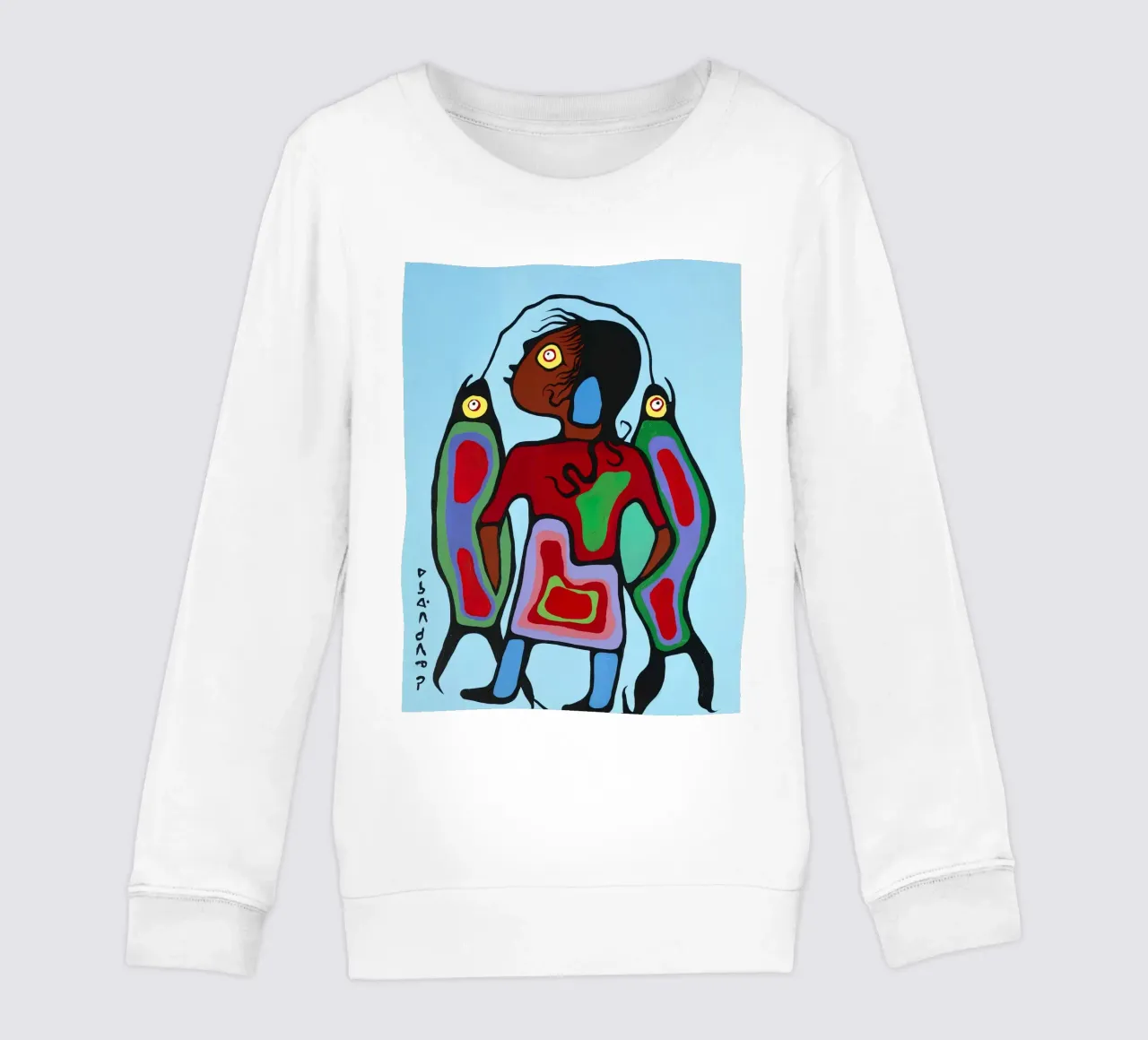 Ragazzo con pesce felpa bambino da ARTMAIACREATION