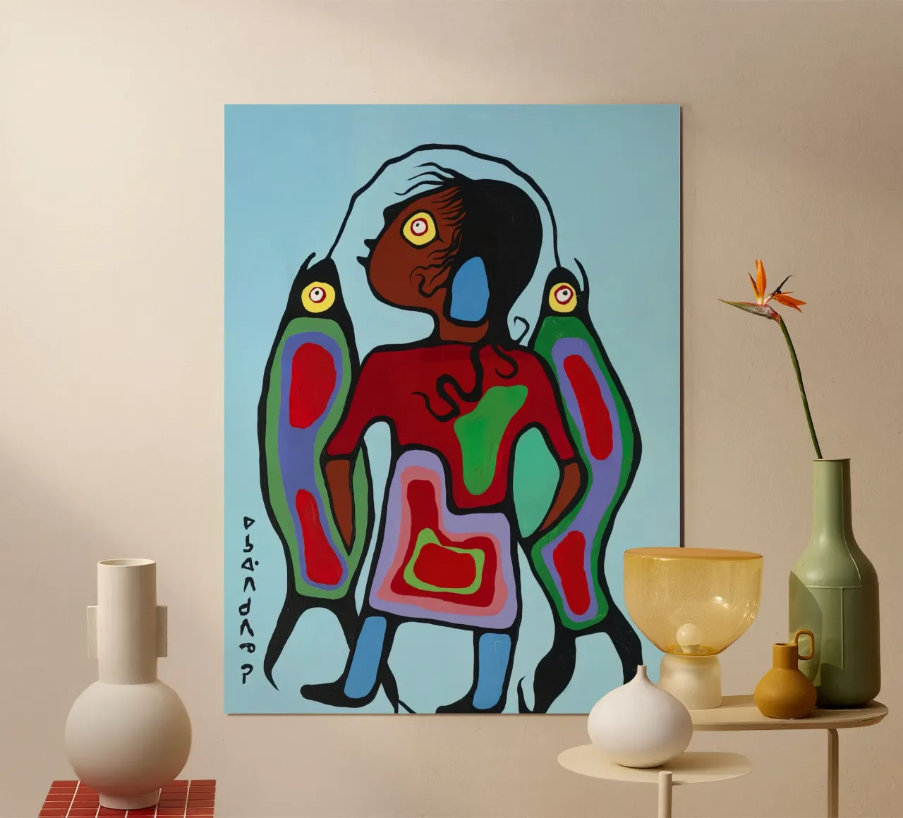 Ragazzo con pesce carta hahnemühle da ARTMAIACREATION