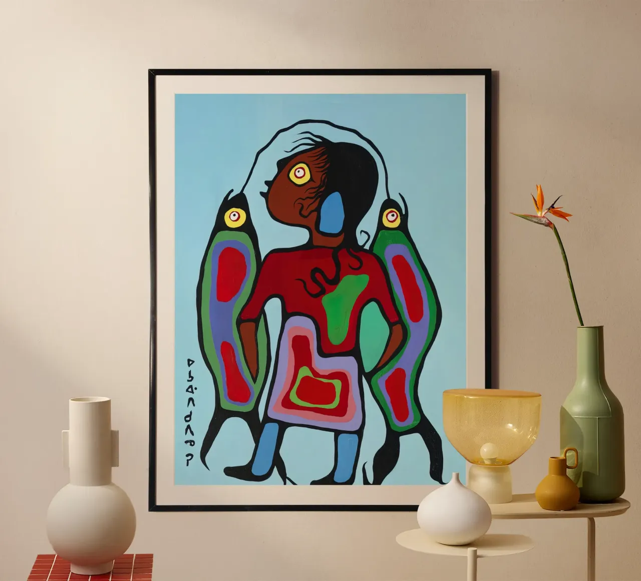Ragazzo con pesce carta hahnemühle da ARTMAIACREATION