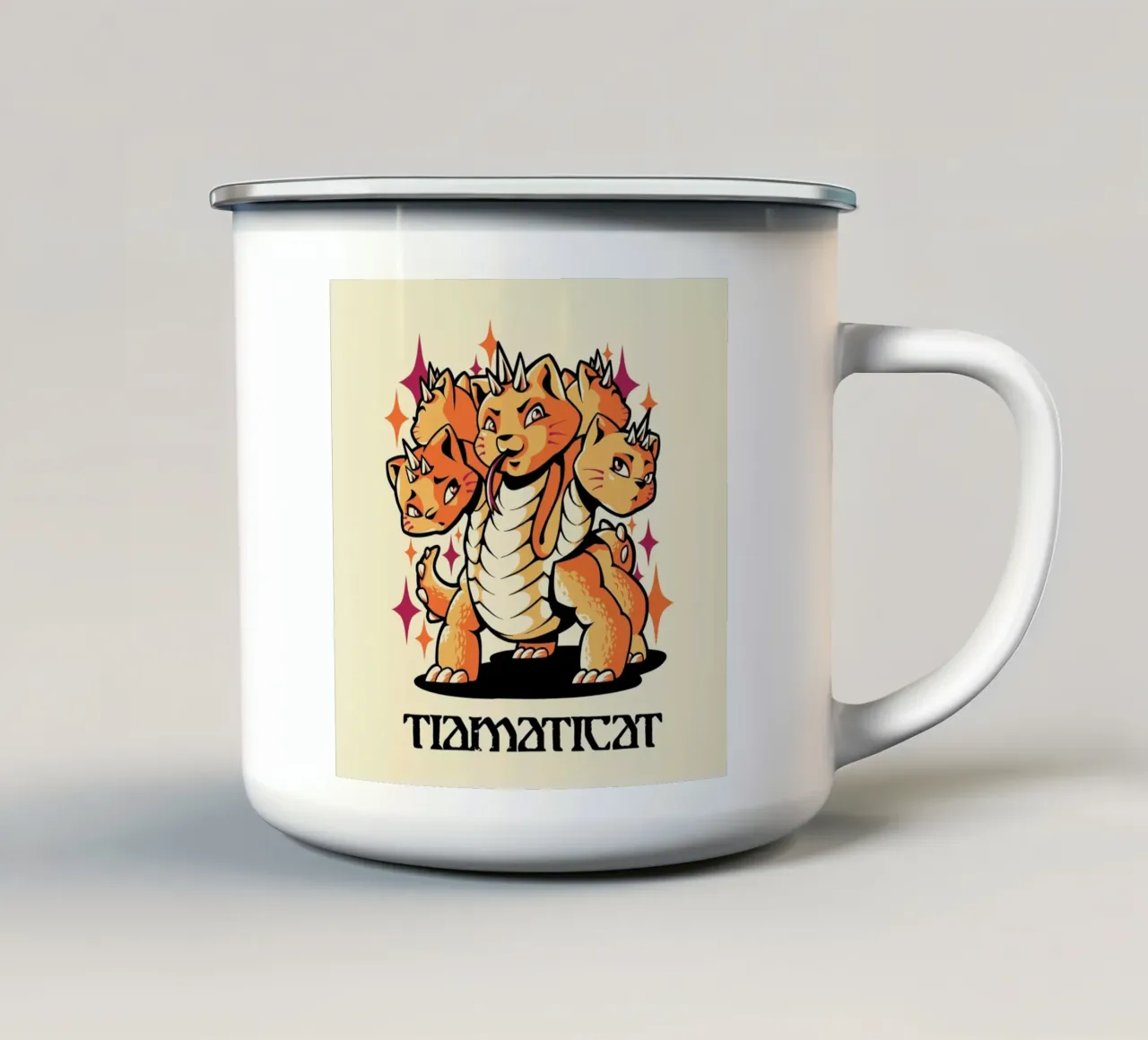 Rpg Cat tazza in smalto da Tobe Fonseca