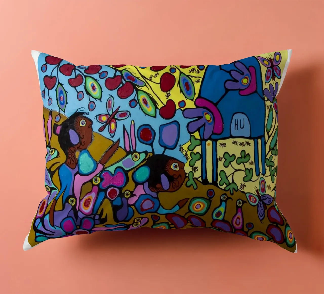 Bambini con hpuse di api cuscino da ARTMAIACREATION