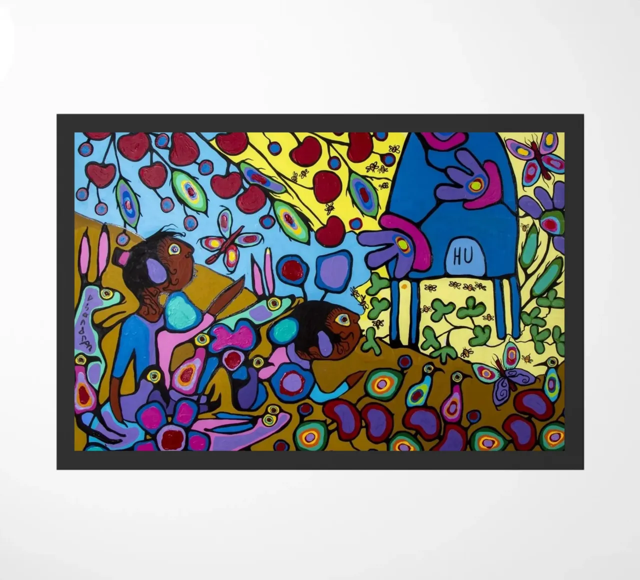 Bambini con hpuse di api zerbino da ARTMAIACREATION