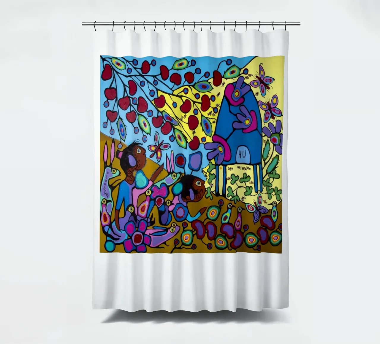 Bambini con hpuse di api tenda da doccia da ARTMAIACREATION