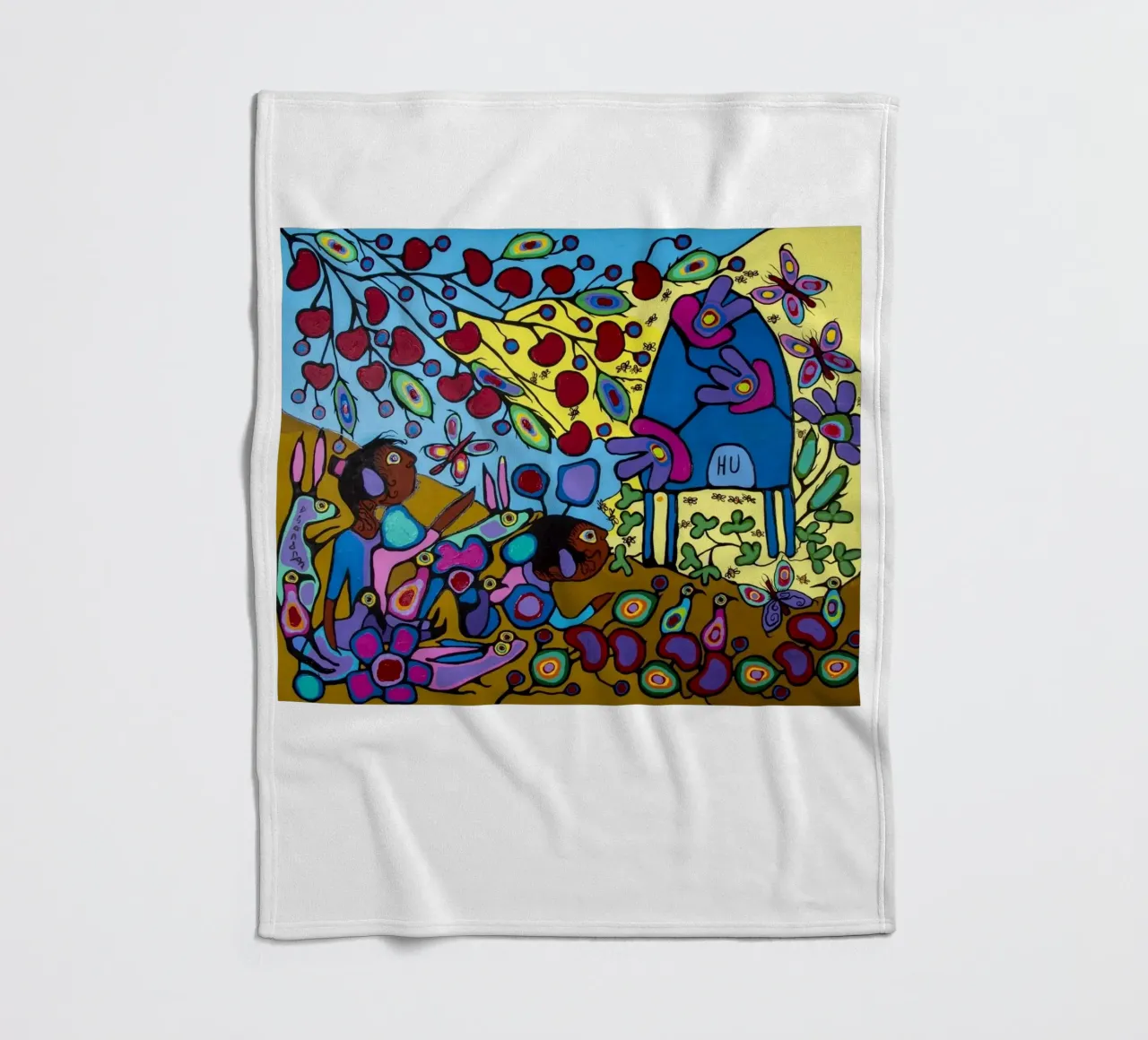 Bambini con hpuse di api coperta in pile da ARTMAIACREATION