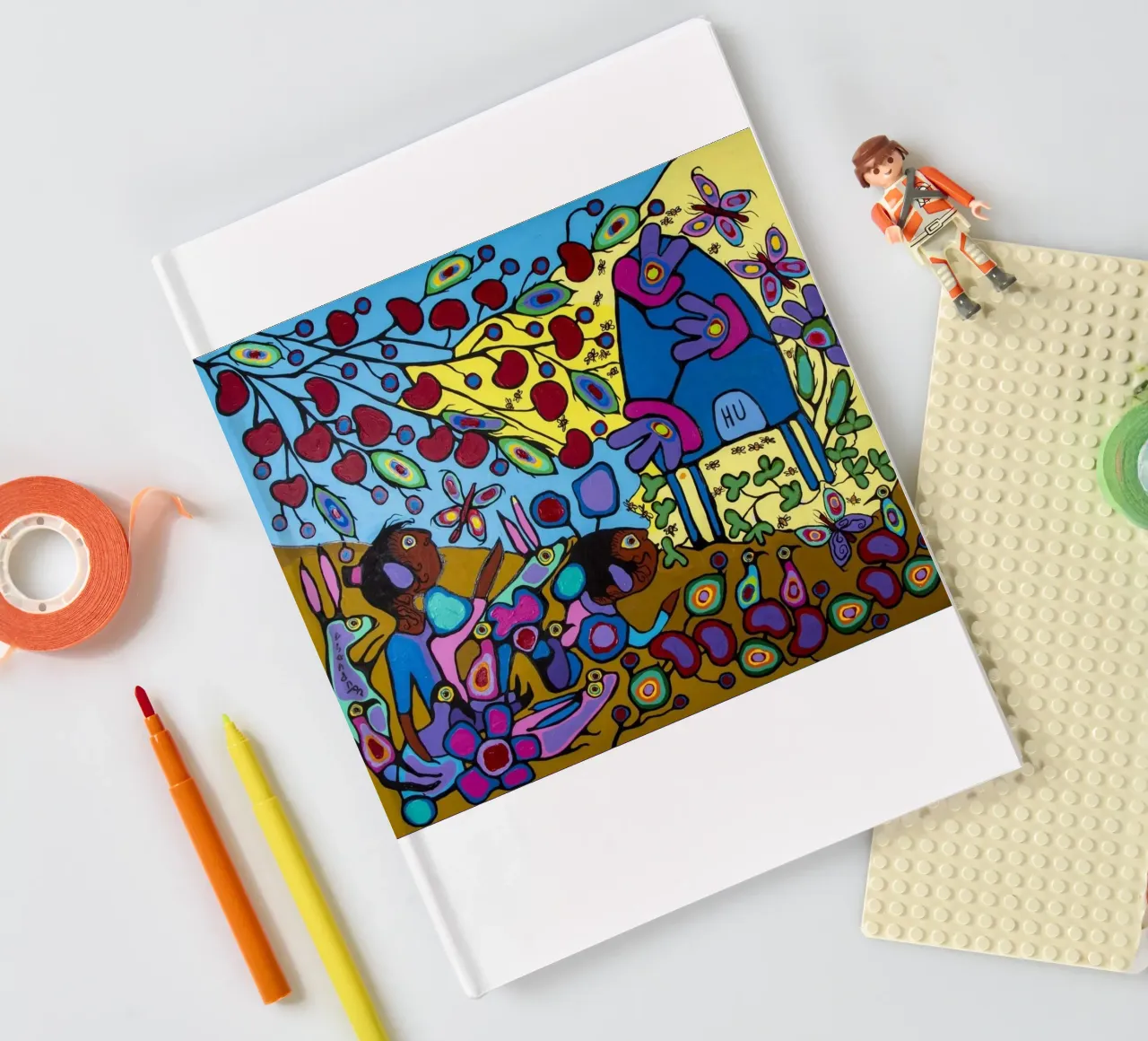 Bambini con hpuse di api diario da ARTMAIACREATION