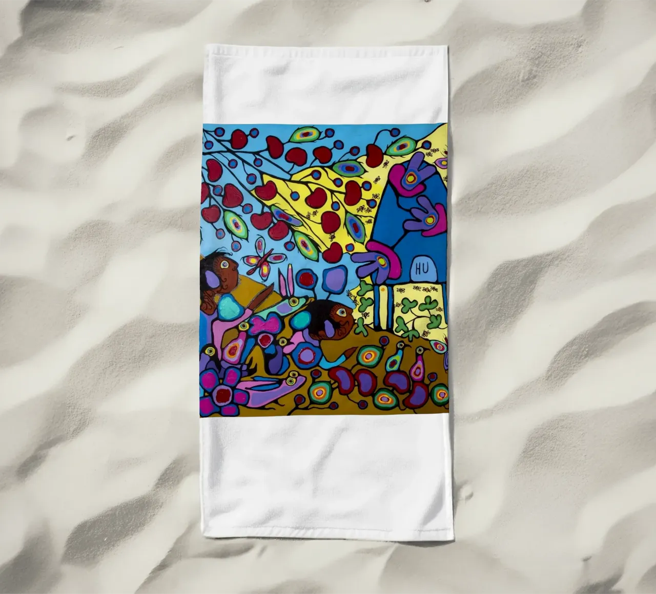 Bambini con hpuse di api telo mare da ARTMAIACREATION