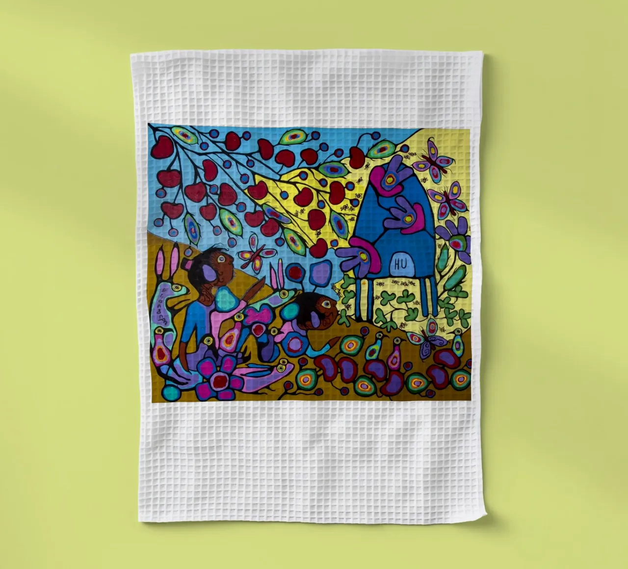 Bambini con hpuse di api canovaccio da cucina da ARTMAIACREATION