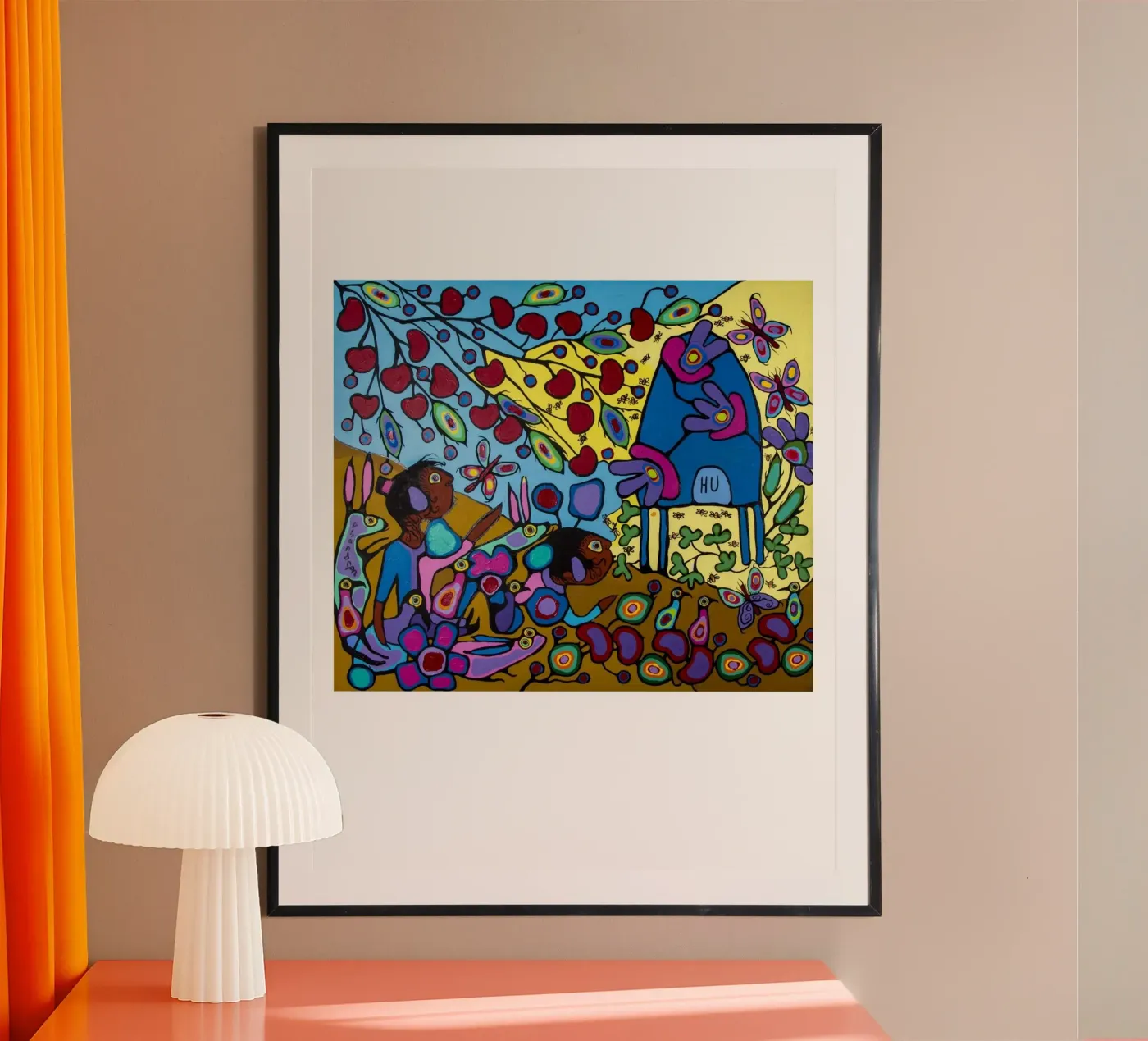 Bambini con hpuse di api poster da ARTMAIACREATION
