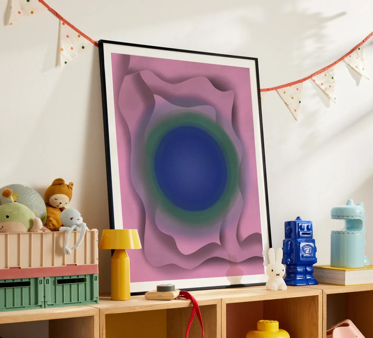 Blue vortex poster by Little Dean