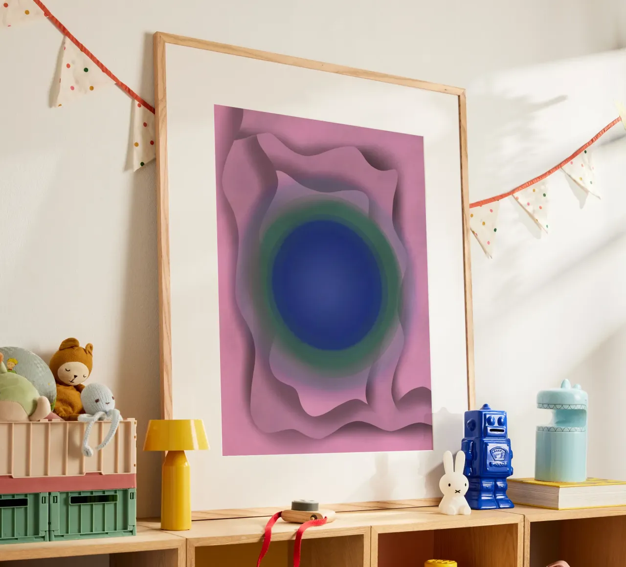 Blue vortex poster by Little Dean