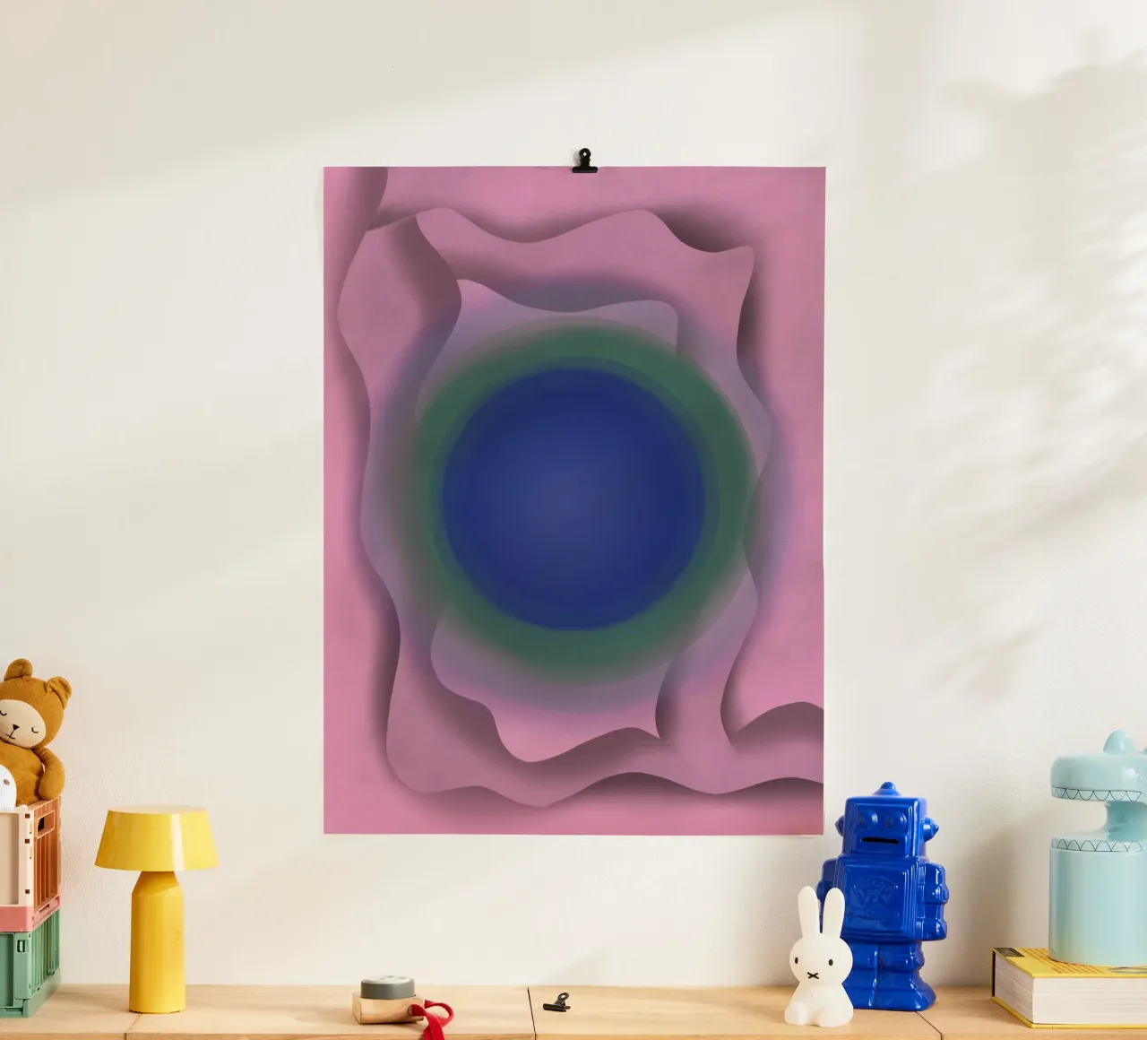 Blue vortex poster by Little Dean