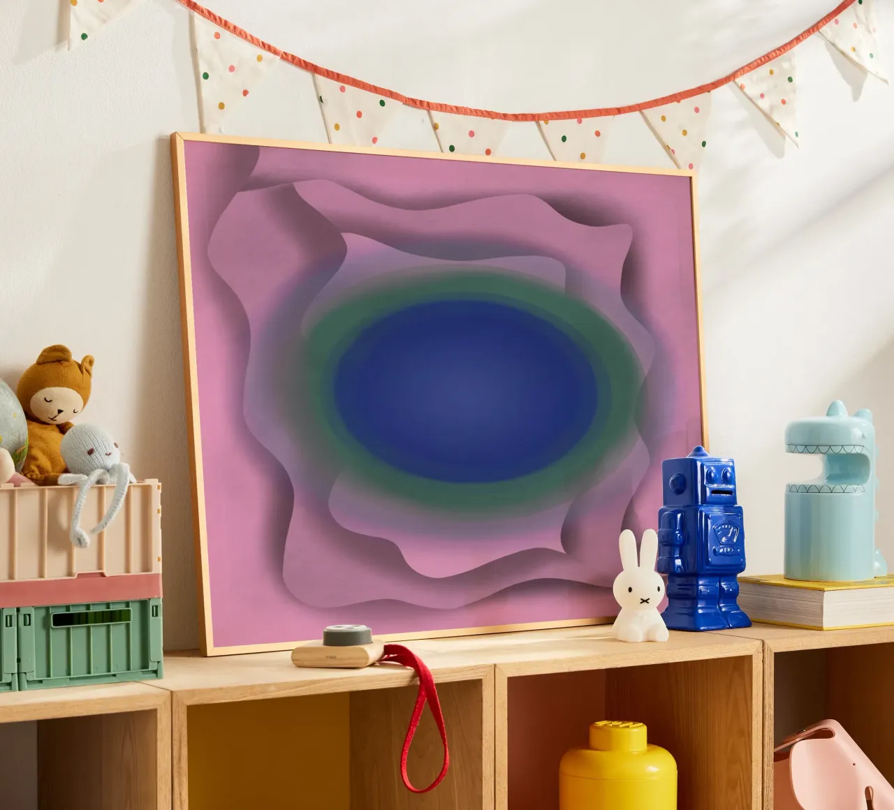 Blue vortex poster by Little Dean