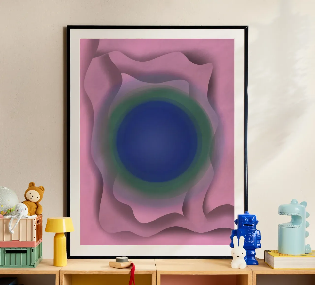 Blue vortex poster by Little Dean
