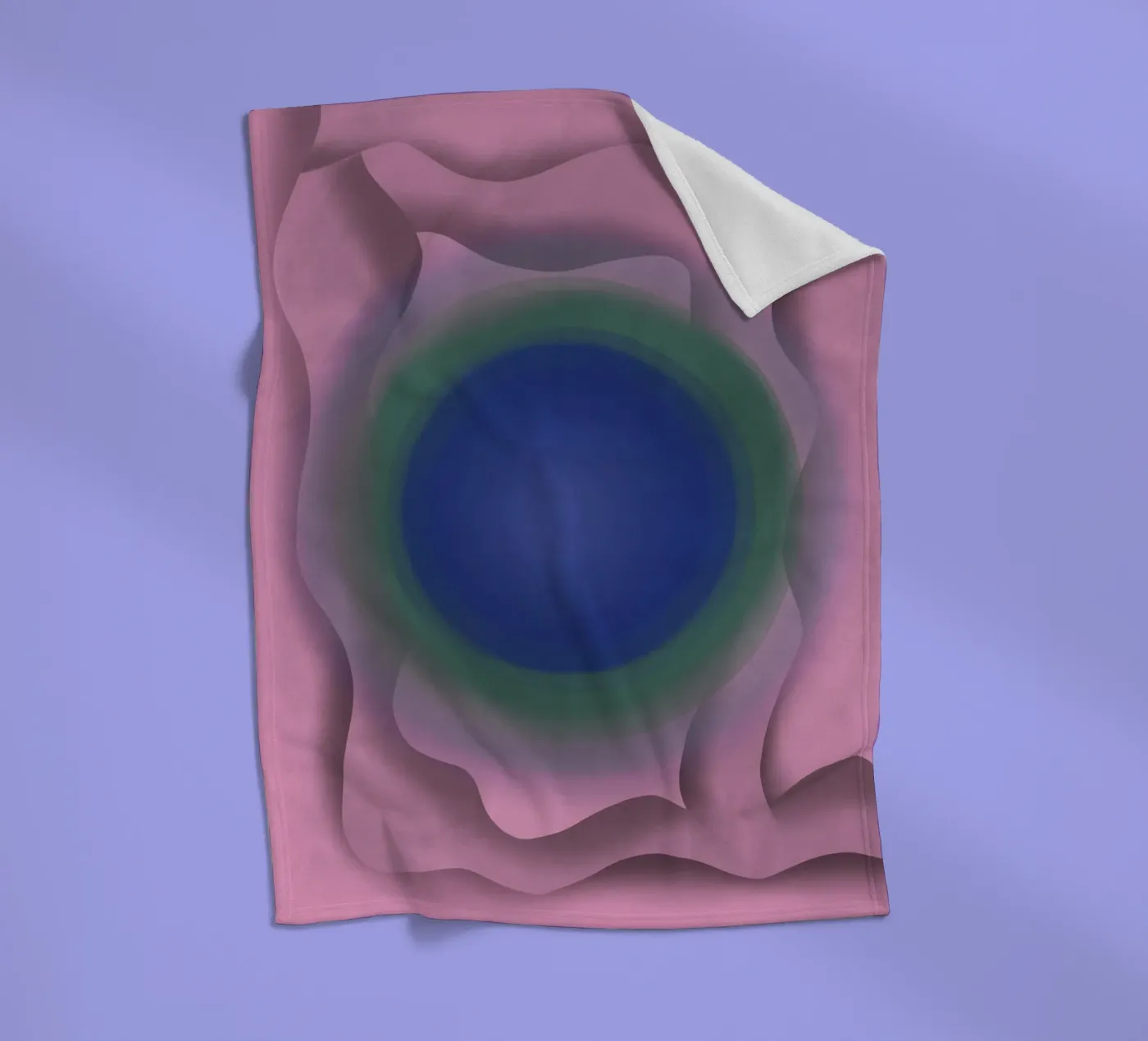 Blue vortex plaid polaire de Little Dean