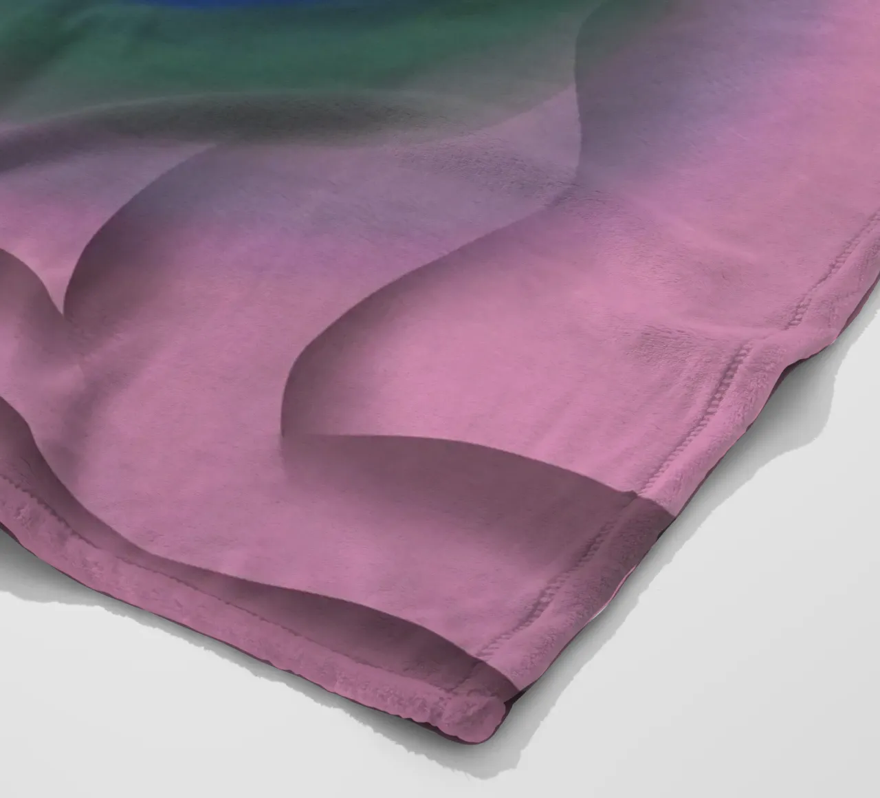 Blue vortex fleece blanket by Little Dean