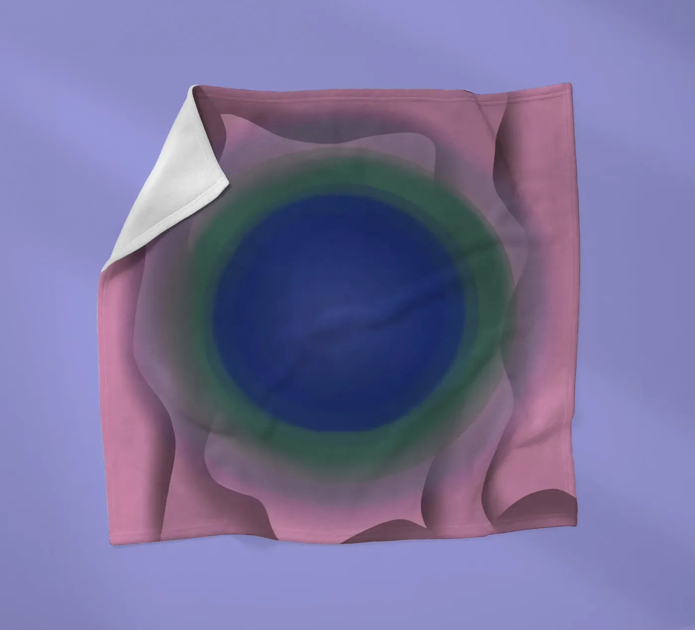 Blue vortex plaid polaire de Little Dean