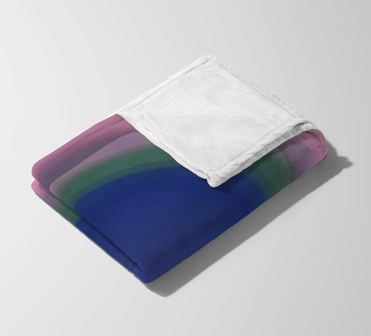 Blue vortex fleece blanket by Little Dean