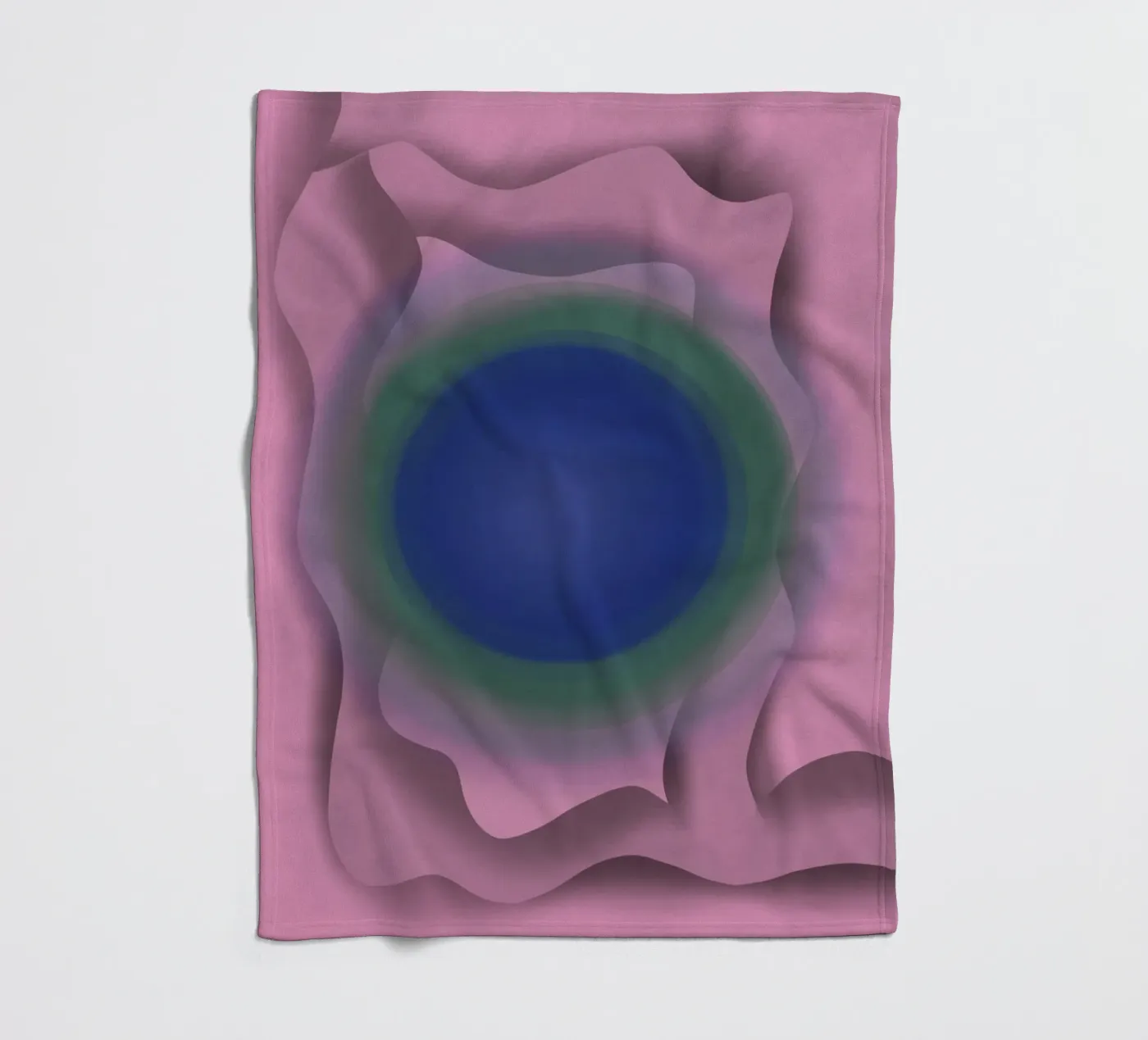 Blue vortex plaid polaire de Little Dean