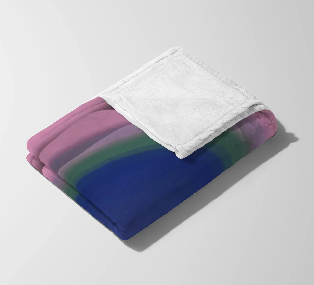 Blue vortex fleece blanket by Little Dean