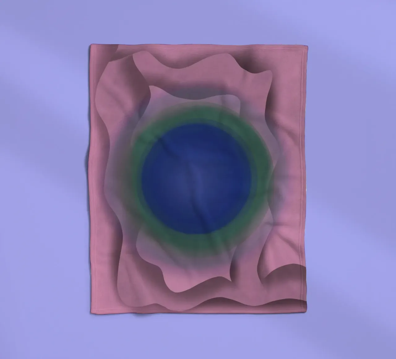 Blue vortex Fleecedecke von Little Dean