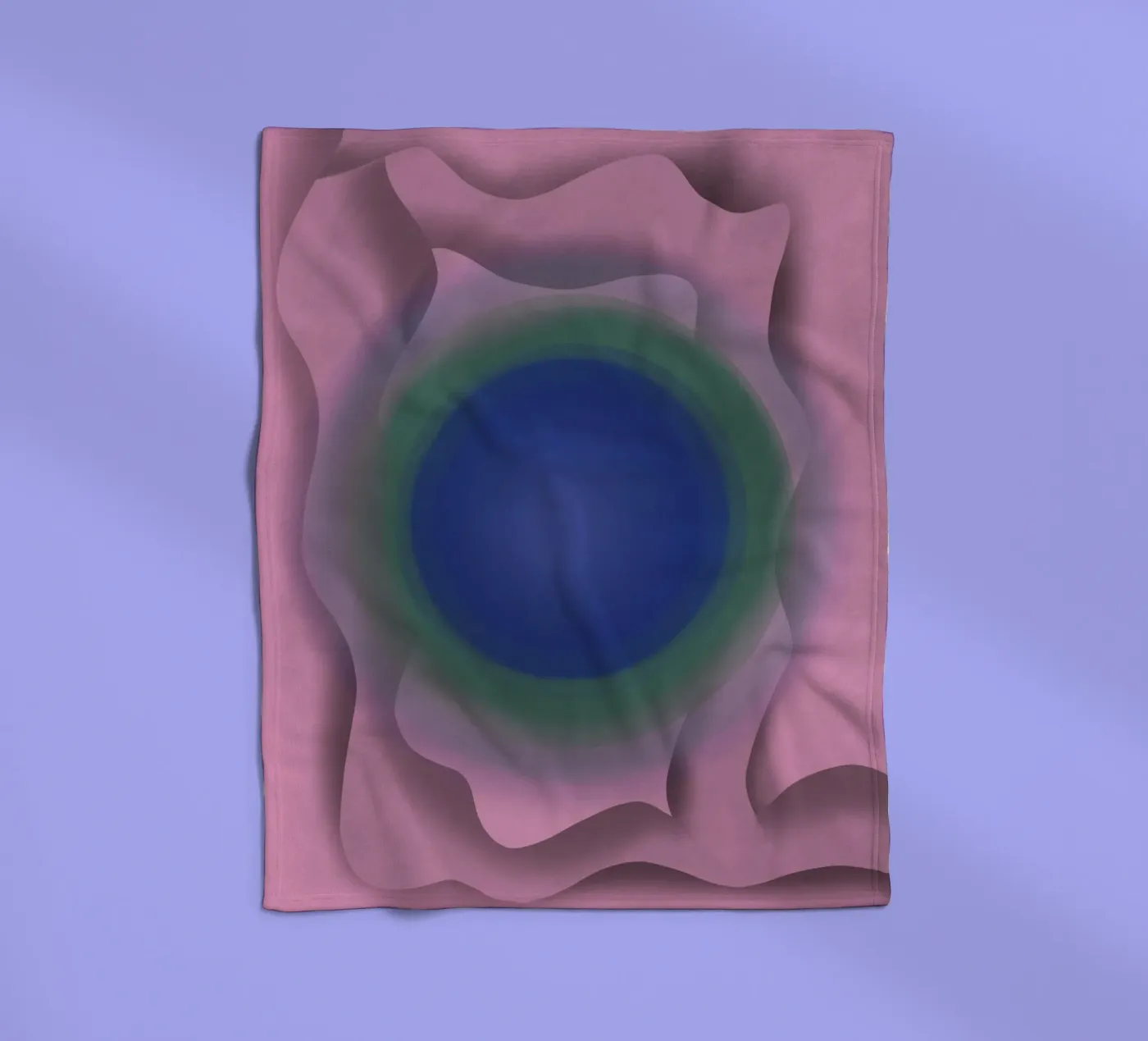 Blue vortex plaid polaire de Little Dean