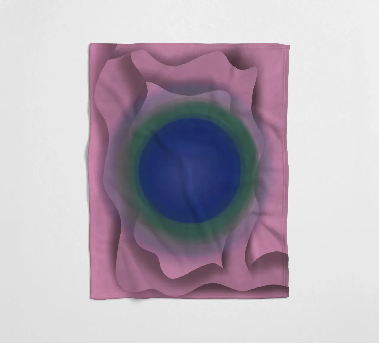 Blue vortex Fleecedecke von Little Dean