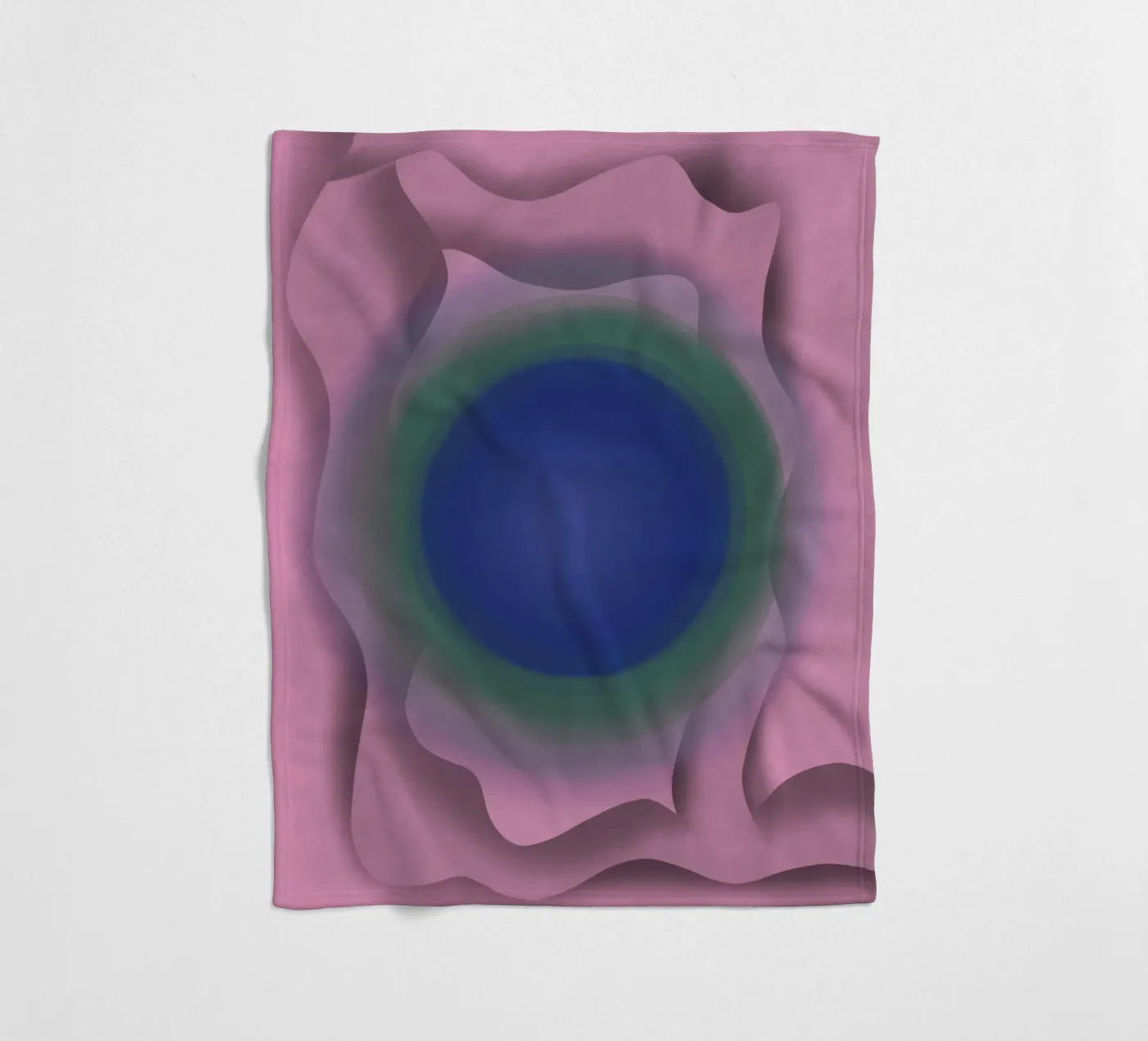 Blue vortex plaid polaire de Little Dean