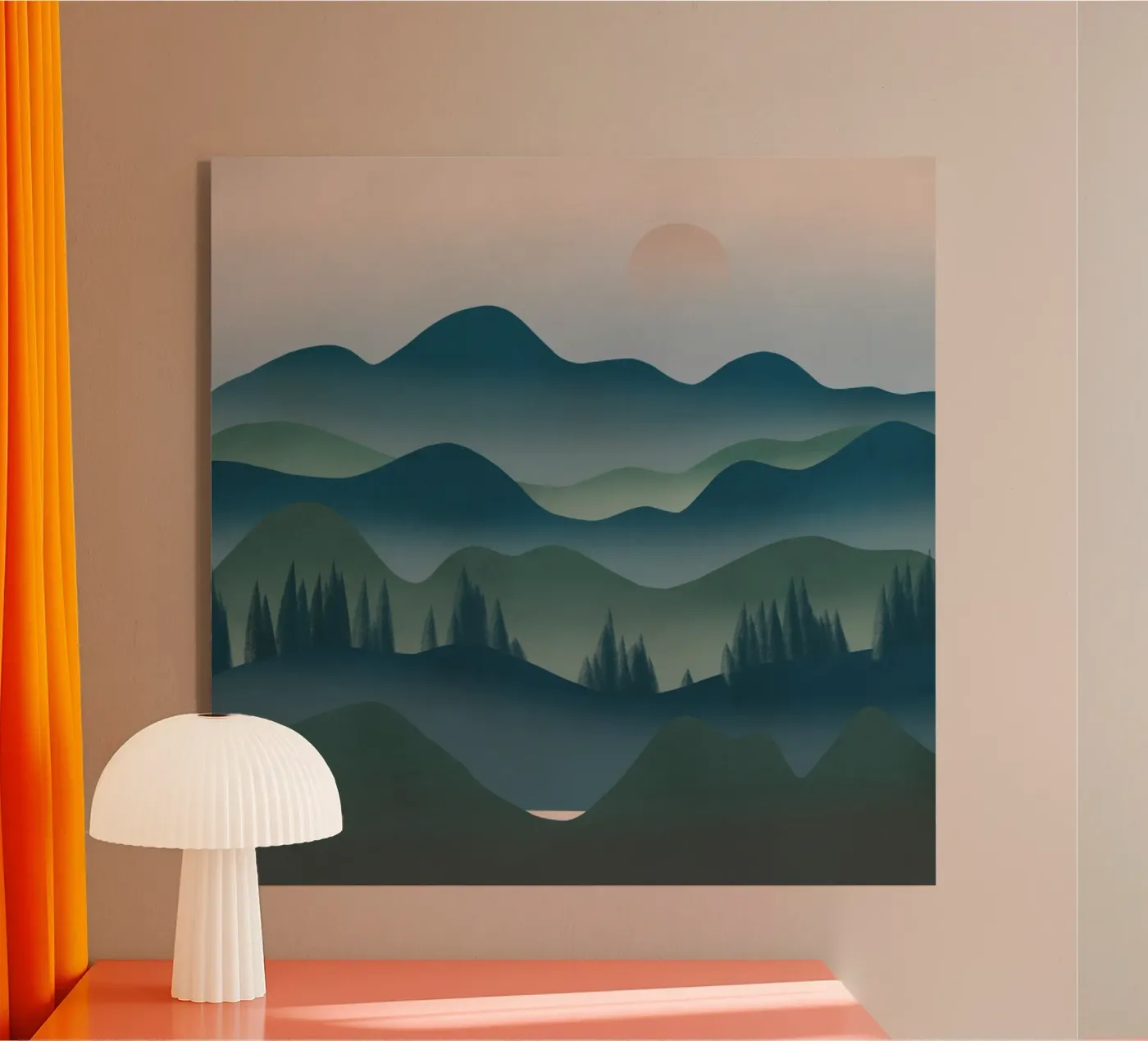 Montagne tranquille plexiglass da Little Dean