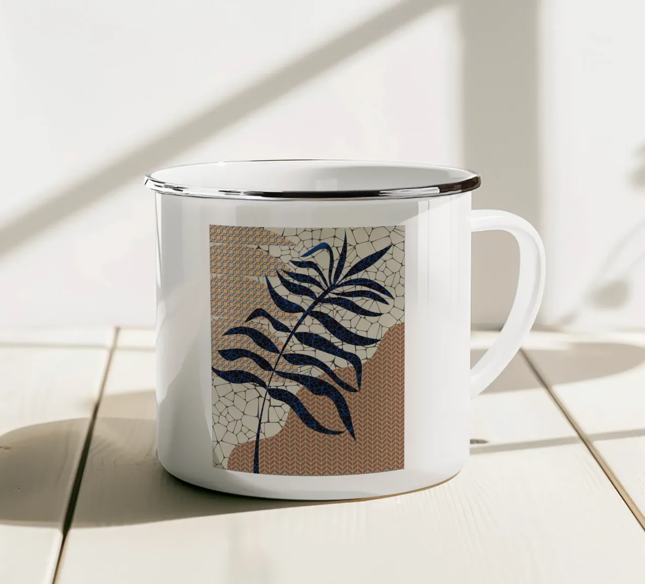 Mosaico tropicale tazza in smalto da Little Dean