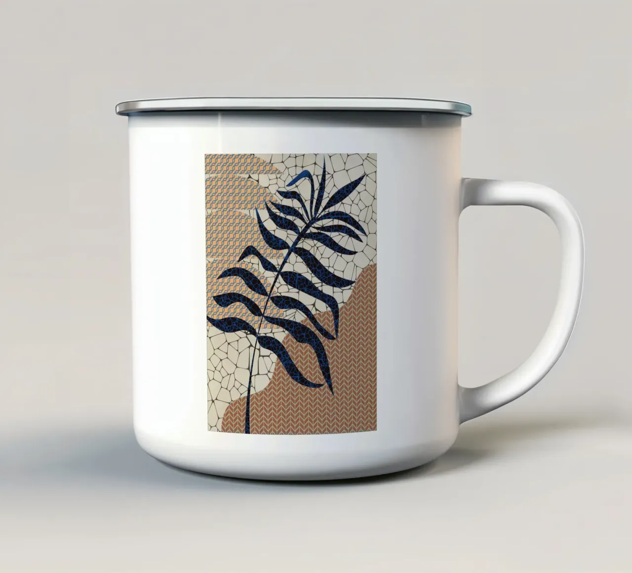 Mosaico tropicale tazza in smalto da Little Dean