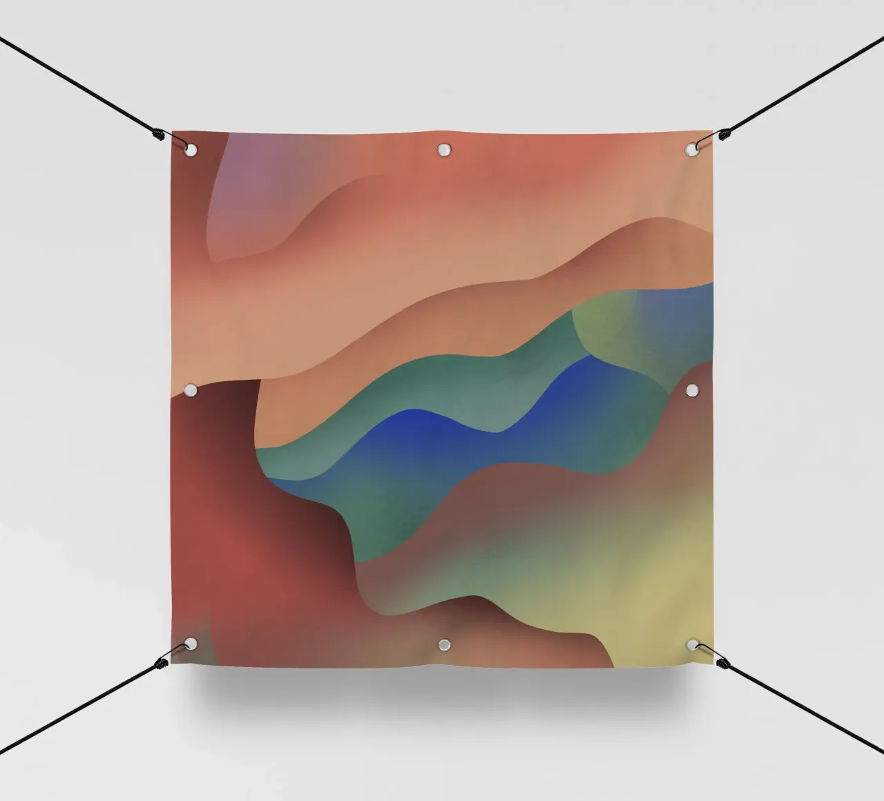 Gradiente organico telo in pvc da Little Dean