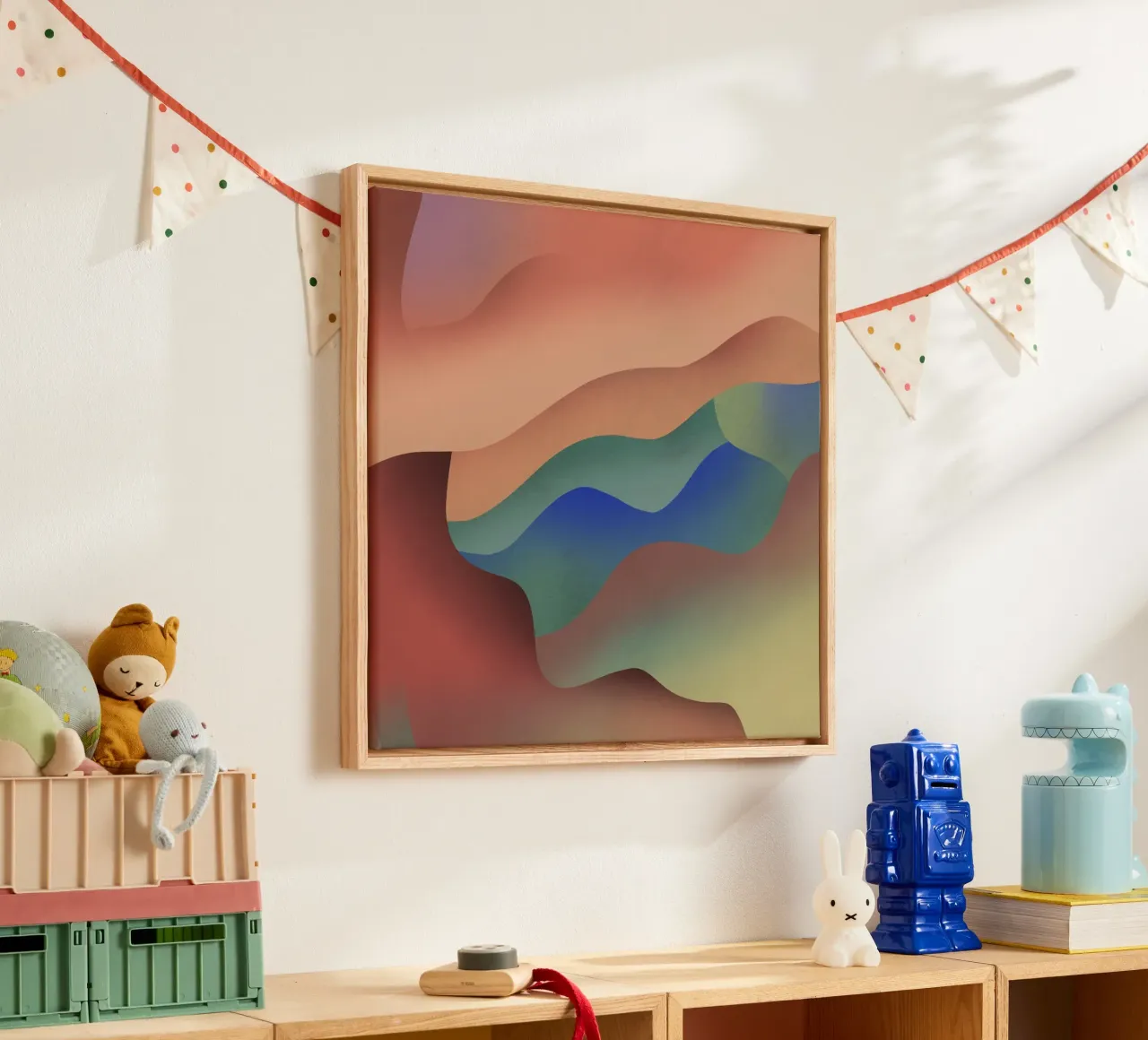 Organic gradient canvas by Little Dean