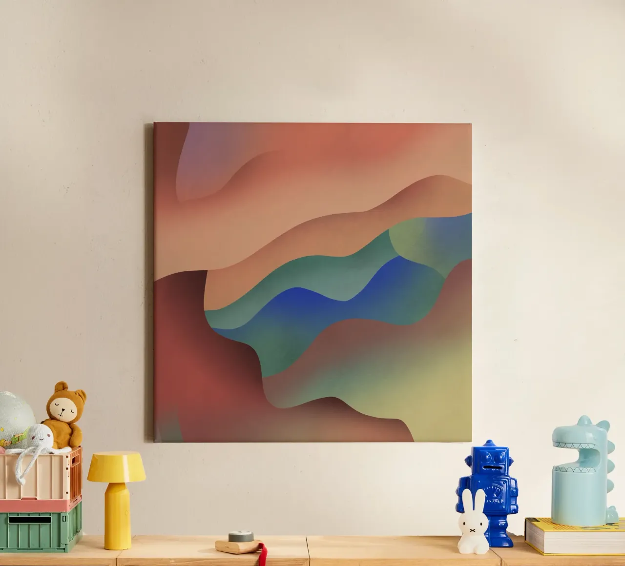 Organic gradient canvas by Little Dean