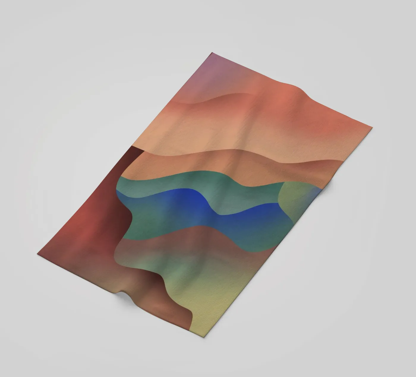 Organic gradient strandhanddoek van Little Dean